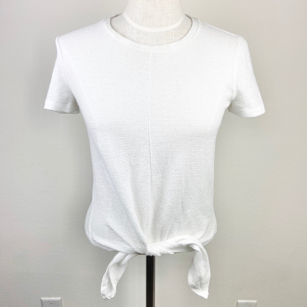 Madewell Tie-Front Marin Sweater Tee - Picture 2 of 6